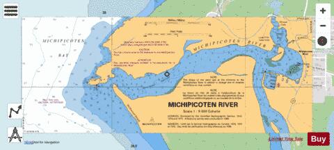 MICHIPICOTEN RIVER Marine Chart - Nautical Charts App - Streets