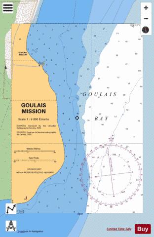 GOULAIS MISSION Marine Chart - Nautical Charts App - Streets