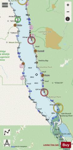 SHEET 5 KOOTENAY LAKE KUSKONOOK TO BOSWELL Marine Chart - Nautical Charts App - Streets