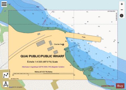 QUAI PUBLIC/PUBLIC WHARF,NU Marine Chart - Nautical Charts App - Streets