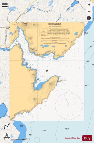 CROC HARBOUR,NU Marine Chart - Nautical Charts App - Streets