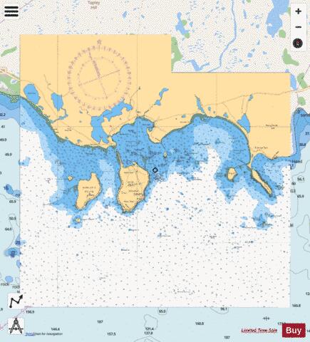 GREAT ST. LAWRENCE HARBOUR AND/ET LAMALINE HARBOUR (LAMALINE HARBOUR) Marine Chart - Nautical Charts App - Streets