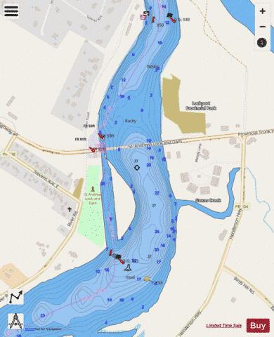 LOCKPORT,NU Marine Chart - Nautical Charts App - Streets