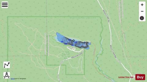 Allison (Chinook, Deadman) Reservoir depth contour Map - i-Boating App - Streets