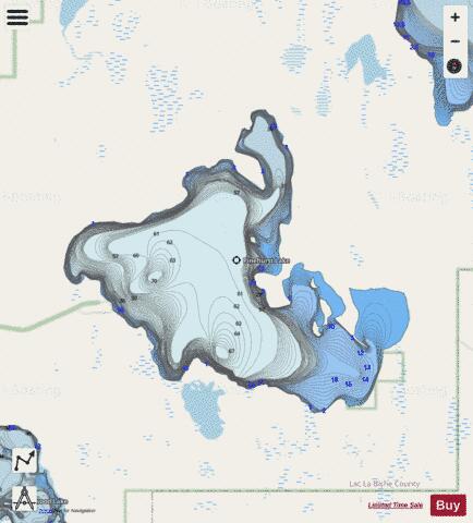 Pinehurst Lake depth contour Map - i-Boating App - Streets