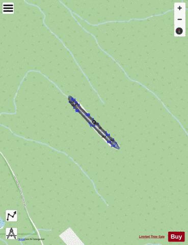 Sukunka Lake depth contour Map - i-Boating App - Streets