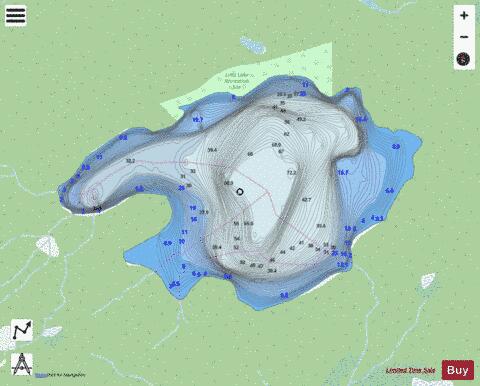 Linitz Lake depth contour Map - i-Boating App - Streets