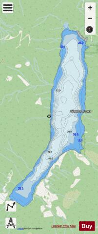 Wahleach Lake depth contour Map - i-Boating App - Streets