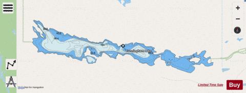 Cunningham Lake depth contour Map - i-Boating App - Streets
