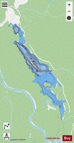 Big Onion Lake depth contour Map - i-Boating App - Streets