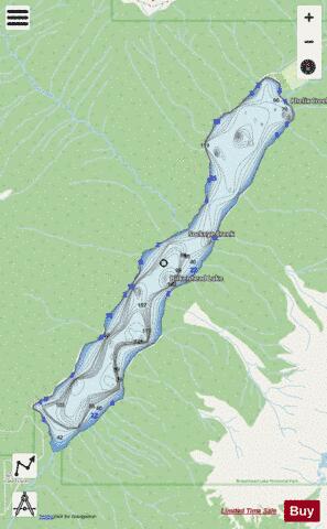 Birkenhead Lake depth contour Map - i-Boating App - Streets