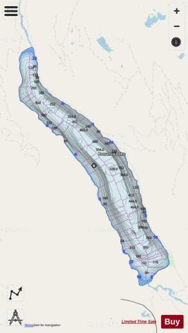 Bonanza Lake depth contour Map - i-Boating App - Streets