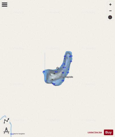 Boomerang Lake depth contour Map - i-Boating App - Streets