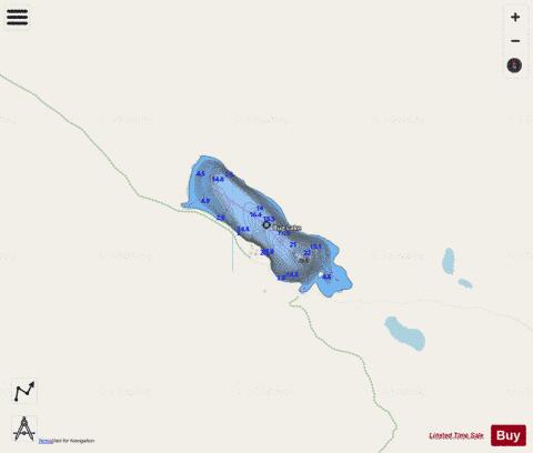 Bug Lake depth contour Map - i-Boating App - Streets
