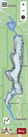 Buntzen Lake depth contour Map - i-Boating App - Streets