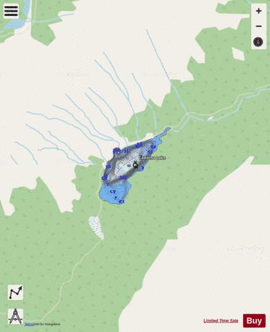 Cadorna Lake depth contour Map - i-Boating App - Streets