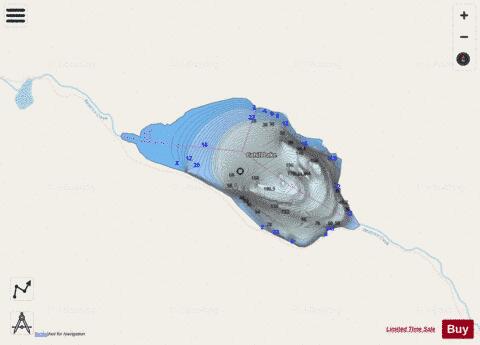 Cahill Lake depth contour Map - i-Boating App - Streets