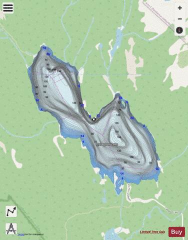 Callaghan Lake depth contour Map - i-Boating App - Streets