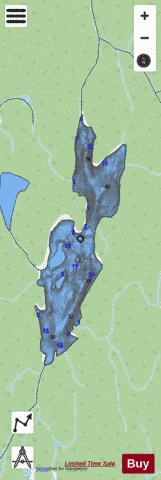 Calvert Island Lake depth contour Map - i-Boating App - Streets