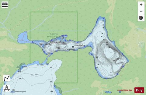 Cassel Lake depth contour Map - i-Boating App - Streets