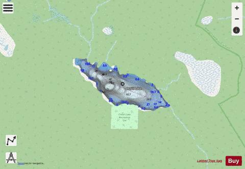 Chisel Lake depth contour Map - i-Boating App - Streets