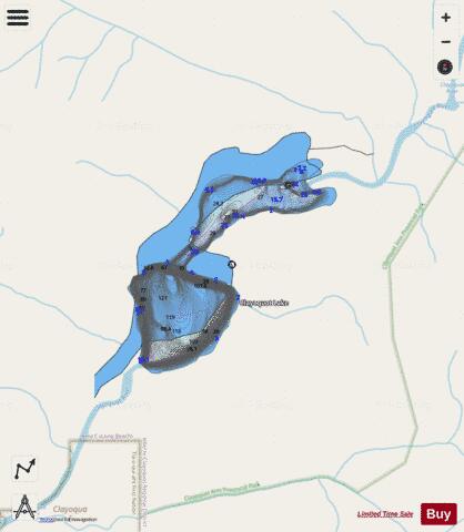 Clayoquot Lake depth contour Map - i-Boating App - Streets