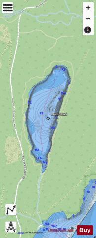 Devils Lake (Stave Area) depth contour Map - i-Boating App - Streets