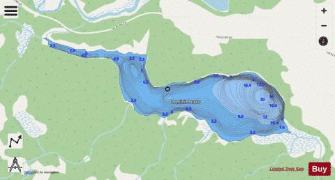 Dominion Lake depth contour Map - i-Boating App - Streets