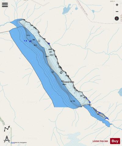 Donner Lake depth contour Map - i-Boating App - Streets