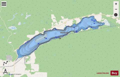 Eaglet Lake depth contour Map - i-Boating App - Streets