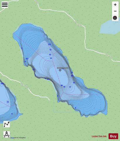 Edwards Lake depth contour Map - i-Boating App - Streets