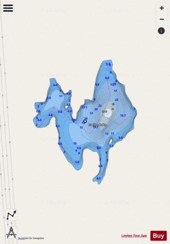 Eveline Lake depth contour Map - i-Boating App - Streets