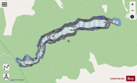 Ghost Lake depth contour Map - i-Boating App - Streets