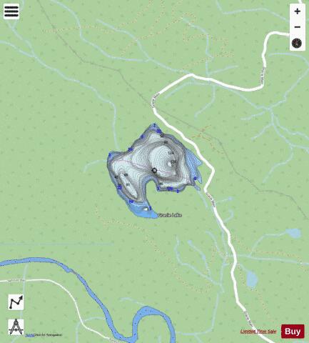 Gracie Lake depth contour Map - i-Boating App - Streets