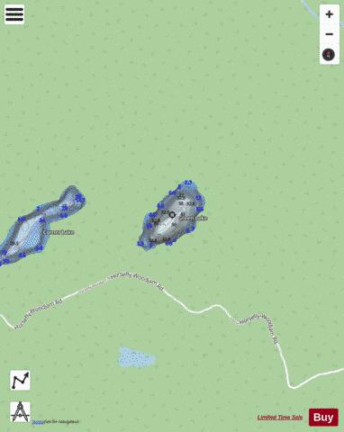 Green Lake depth contour Map - i-Boating App - Streets