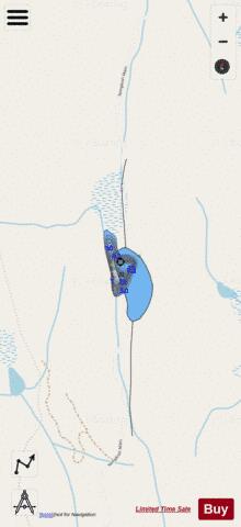 Howie Bowlett Lake depth contour Map - i-Boating App - Streets