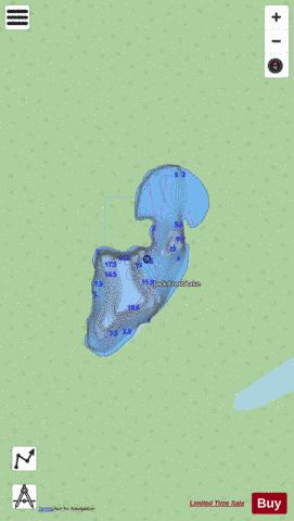 Jack Frost Lake depth contour Map - i-Boating App - Streets