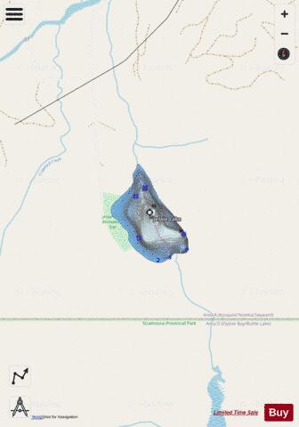 Jessie Lake depth contour Map - i-Boating App - Streets