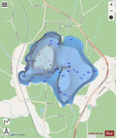 Kathlyn Lake depth contour Map - i-Boating App - Streets