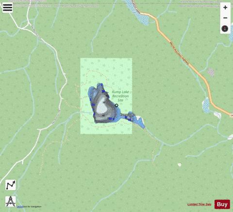 Kump Lake depth contour Map - i-Boating App - Streets