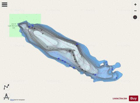 Laurie Lake depth contour Map - i-Boating App - Streets