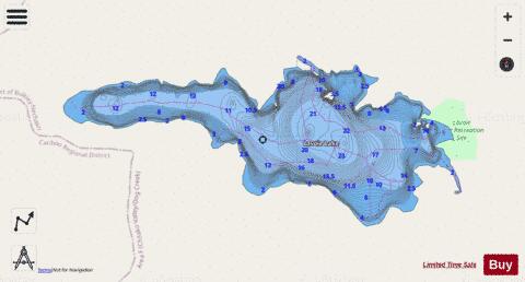 Lavoie Lake depth contour Map - i-Boating App - Streets