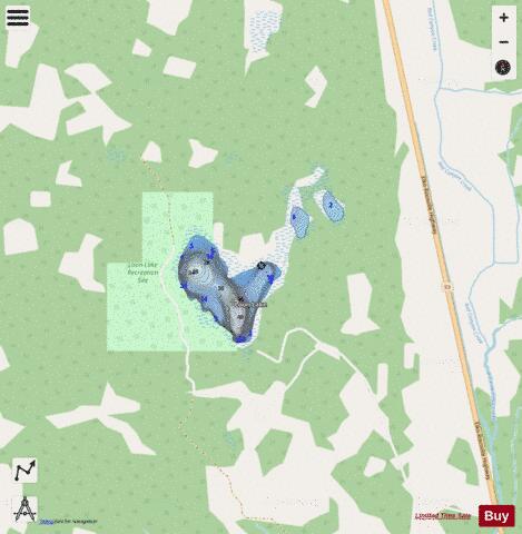 Loon Lake depth contour Map - i-Boating App - Streets