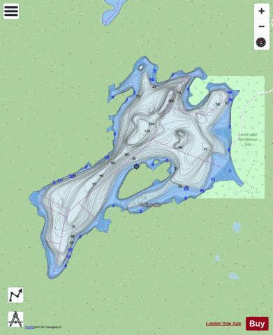 Lorin Lake depth contour Map - i-Boating App - Streets