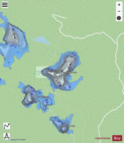 Lost Horse Lake depth contour Map - i-Boating App - Streets