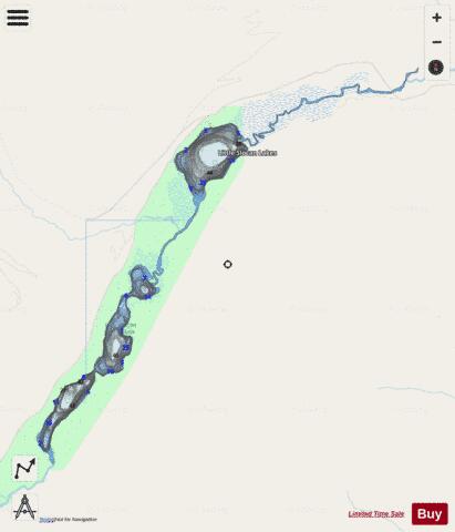 Lower Little Slocan Lake depth contour Map - i-Boating App - Streets