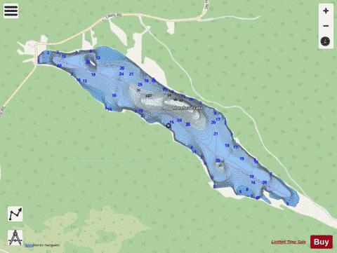 Morehead Lake depth contour Map - i-Boating App - Streets