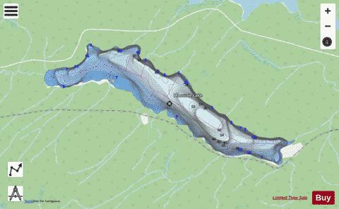 Mossvale Lake depth contour Map - i-Boating App - Streets