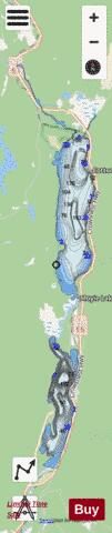 Moyie Lake depth contour Map - i-Boating App - Streets
