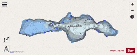 Natazutlo Lake depth contour Map - i-Boating App - Streets